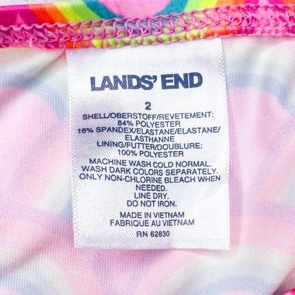 ⭐️⭐️SOLD⭐️⭐️ Lands' End Two Piece Tankini Swimsuit | Toddler Girls | 2T - Picture 12 of 12
